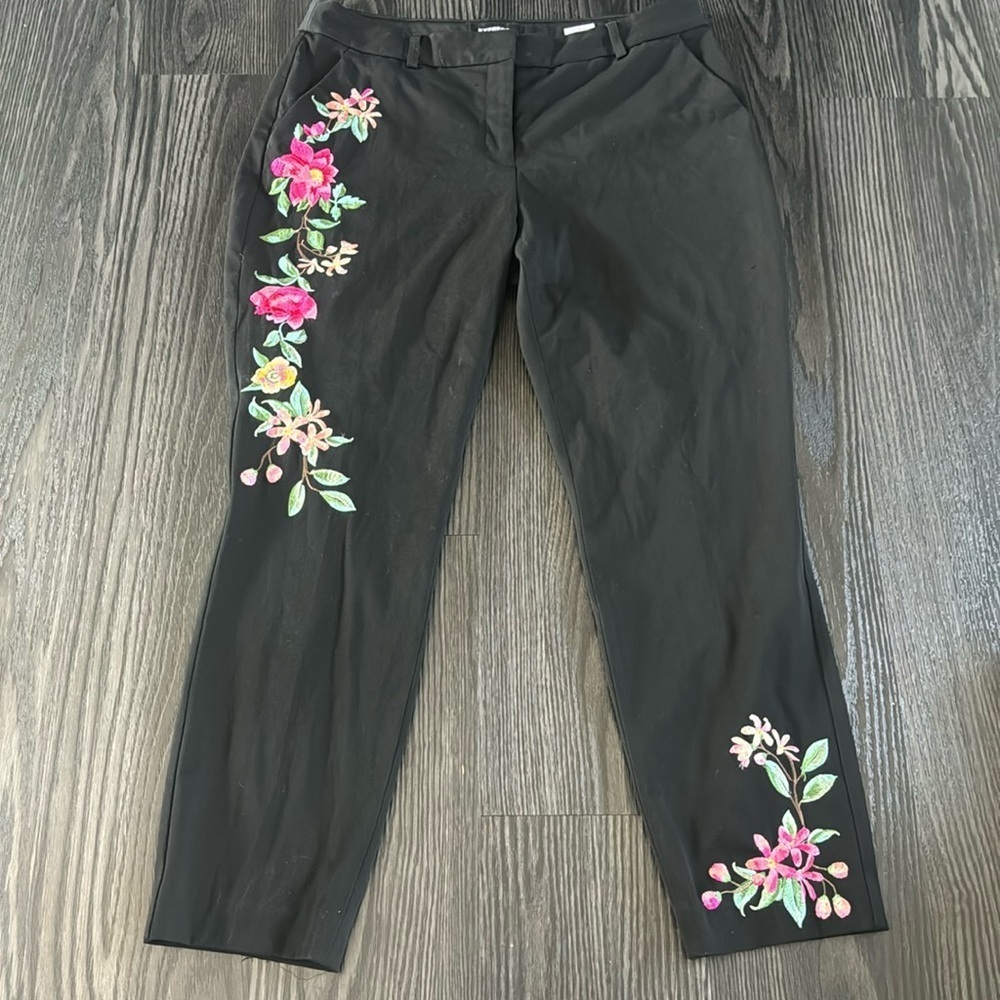 🍍EXPRESS FLORAL SLACKS🍍SZ 12R 🍍29” inseam🍍